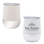 DX8922 12 Oz. White With Silver Collins Stainless Steel Tumbler With Custom Imprint